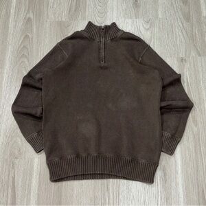 Eddie Bauer Quarter-Zip
Knit Sweater — Men's M